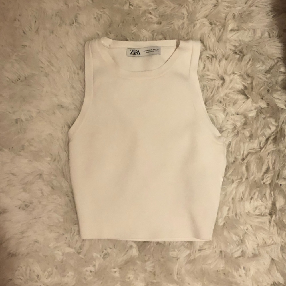 White Zara Tank